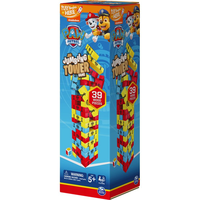 PAW Patrol Jumbling Tower Game, for Families and Kids Ages 5 and up | Walmart (US)