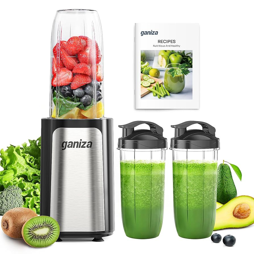 Ganiza Blender for Smoothies, 14Pcs Personal Blender for Shake and Smoothies for Kitchen with 3 P... | Amazon (US)