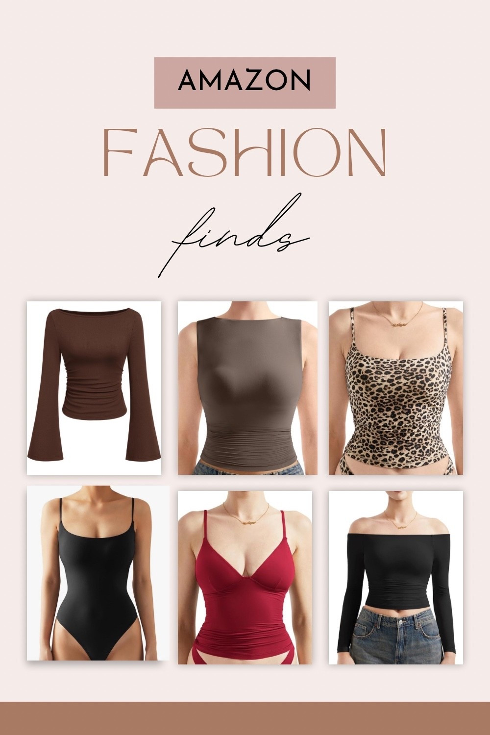 Amazon fashion basics I keep reaching for 🤍 These tops are SO flattering and easy to style year-round. Most are under $40, super soft, and perfect for layering or wearing on their own. I’m wearing my true size and the fit is spot on — snatches without feeling tight. Linking all my favorites here ✨
#LTKStyle #LTKUnder50 #AmazonFashion

#LTKFindsUnder100 #LTKFindsUnder50 #LTKOver40