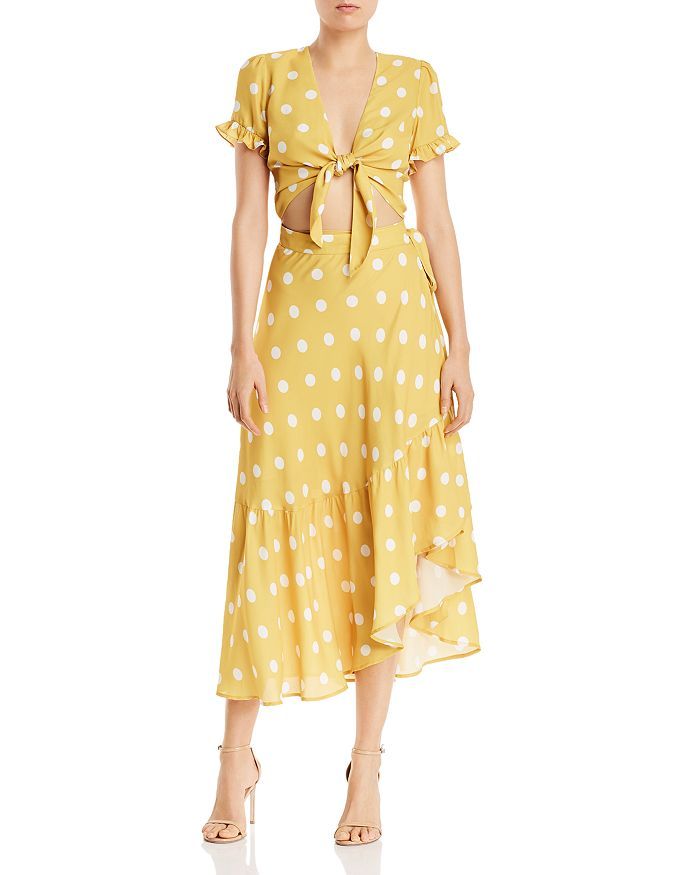 AQUA
           
   
               
                   Polka Dot Cropped Top & Wrap Skirt - 100%... | Bloomingdale's (US)