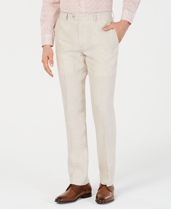 Men's Slim-Fit Chambray Suit Pants, Created for Macy's | Macys (US)