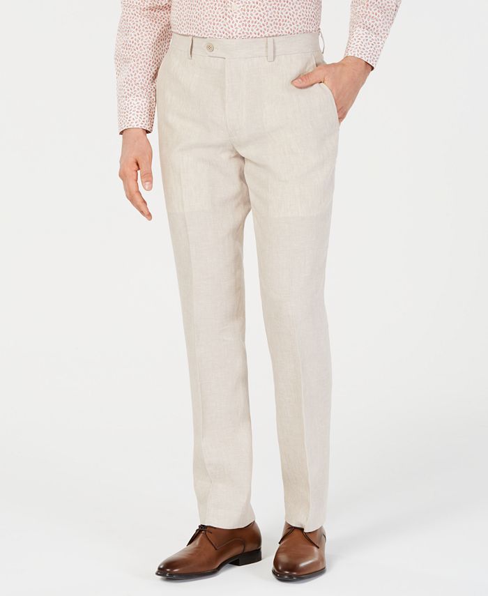 Men's Slim-Fit Chambray Suit Pants, Created for Macy's | Macys (US)