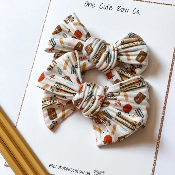 School Bows School Hair Bow First Day of School Back to - Etsy | Etsy (US)