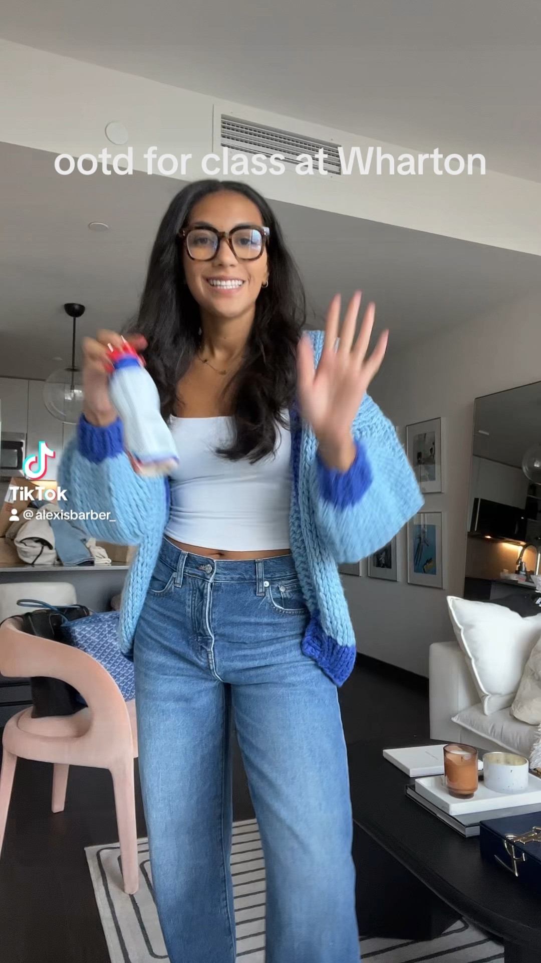 a fun baby blue ootd for class at Wharton 🤍🦋

#LTKxMadewell #LTKSeasonal