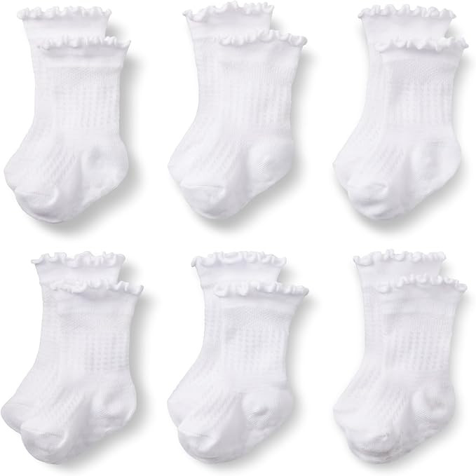 Amazon Essentials x Sofia Grainge Toddler and Baby Girls' Scallop Top Socks | Amazon (US)