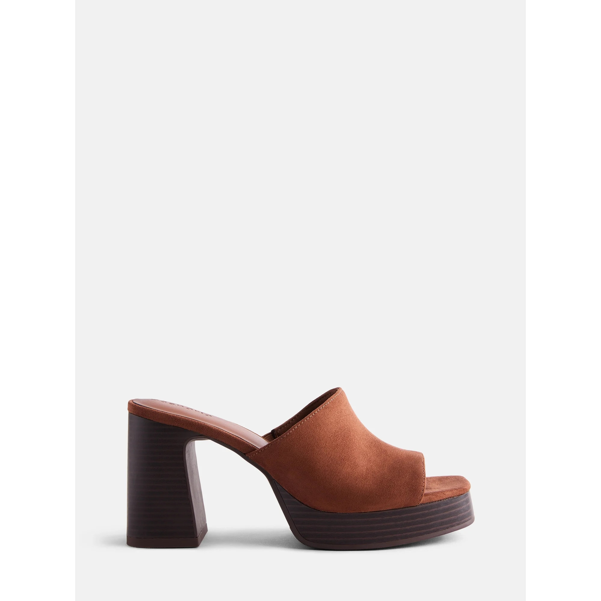 Scenario Women's Faux Suede Platform Heel Sandals | Walmart (US)