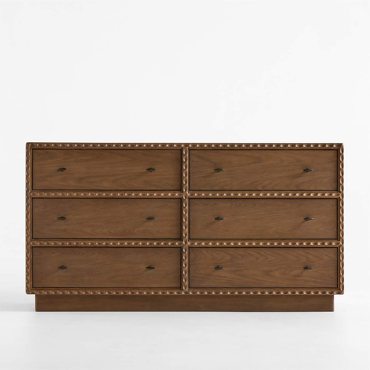 Witney 64" Warm Brown Oak 6-Drawer Dresser + Reviews | Crate & Barrel | Crate & Barrel