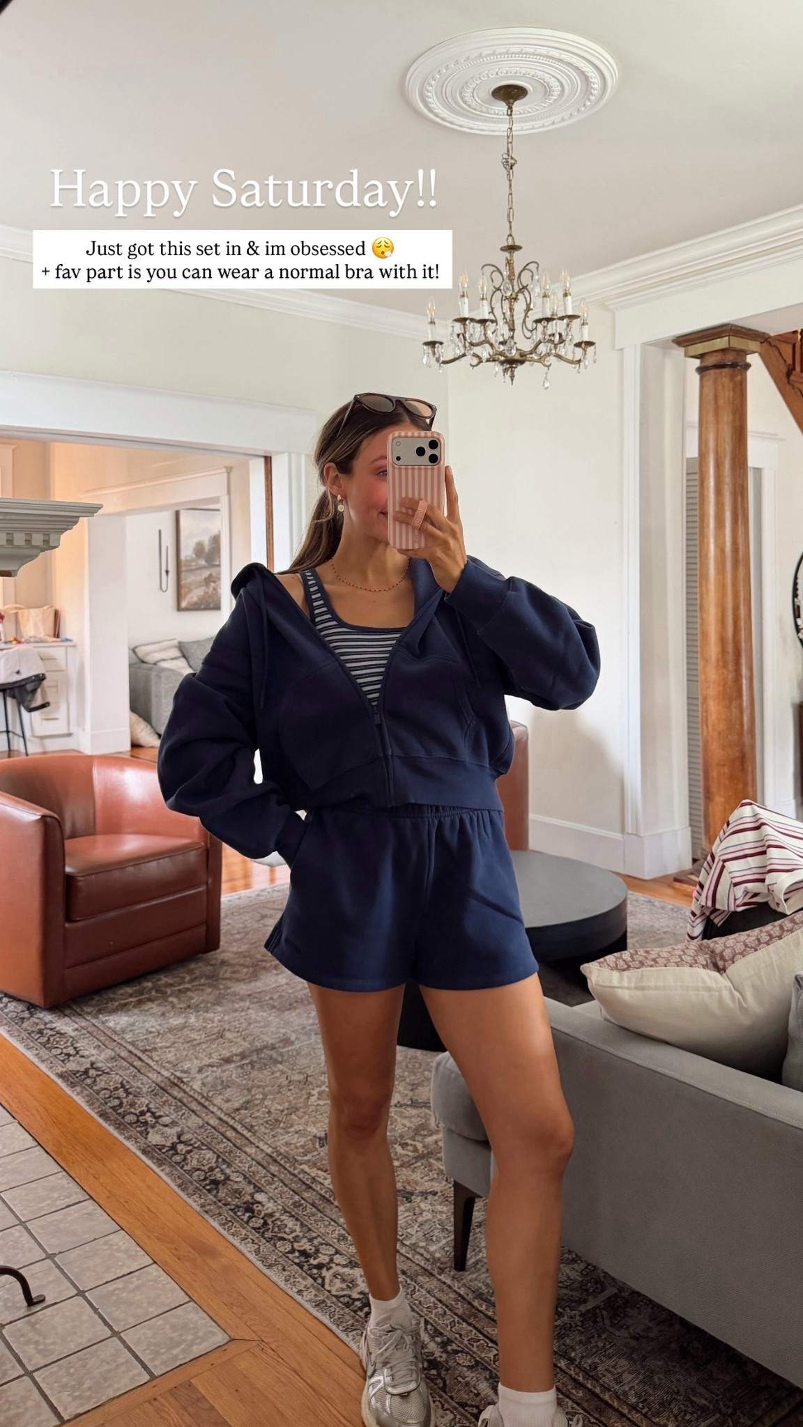 Aritzia sweat set size M shorts size S tops 

#LTKSeasonal #LTKmomlife #LTKgrwm