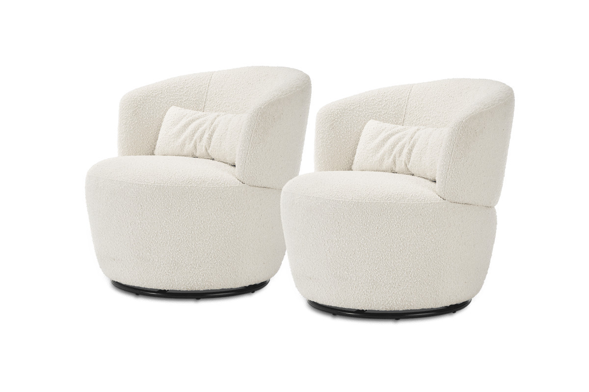 Amber Boucle Chair, Set of 2 | Castlery US
