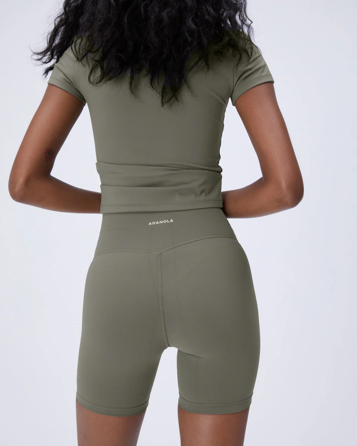 Ultimate Crop Shorts - Olive Green | Adanola UK