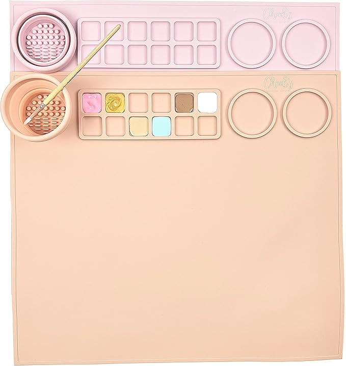 Creator Silicone Craft Mat for Painting and Crafts (Pinklet) Large Mat with Collapsible Paint Bru... | Amazon (US)