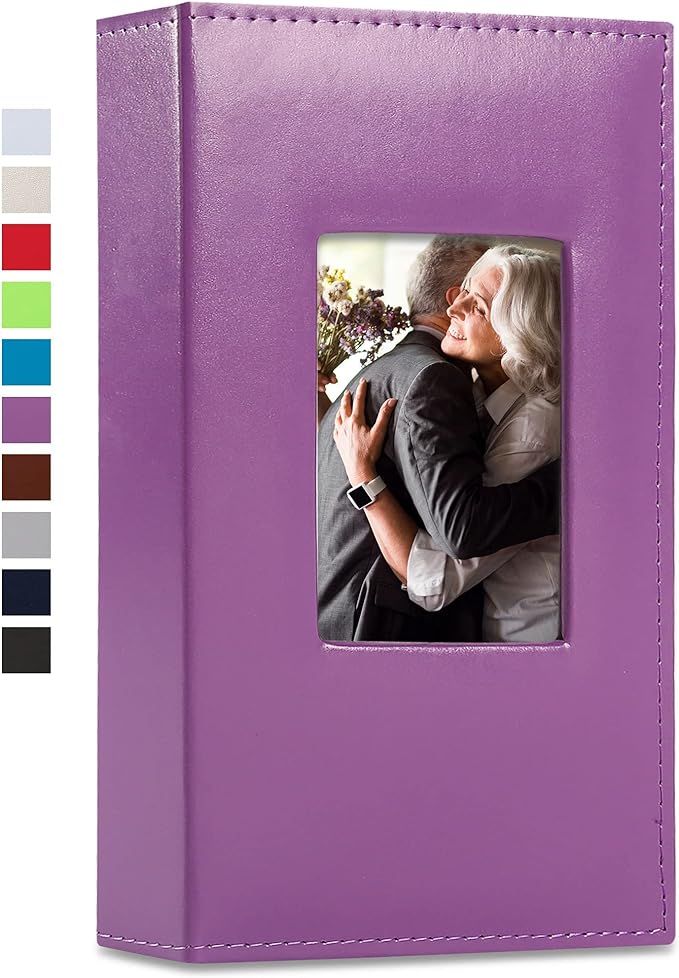 Vienrose Photo Album 4x6 300 Photos Leather Cover Picture Book with 300 Horizontal Pockets, Slip-... | Amazon (US)