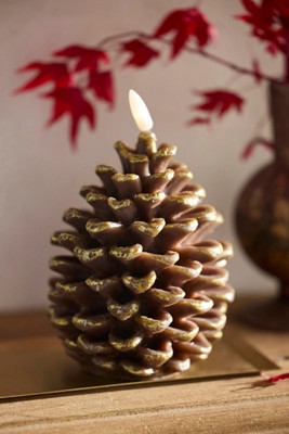 Flameless Pinecone Candle | Anthropologie (US)