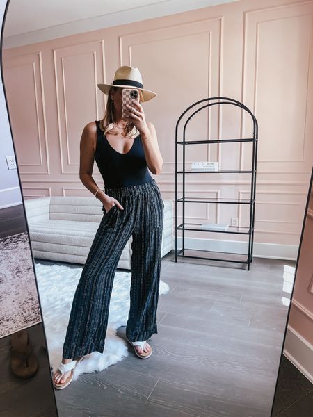 These linen pants are still in stock from Walmart! I paired it with the bodysuit also from Walmart, fits tts! 

Lee Anne Benjamin 🤍

#LTKSeasonal #LTKunder50 #LTKstyletip