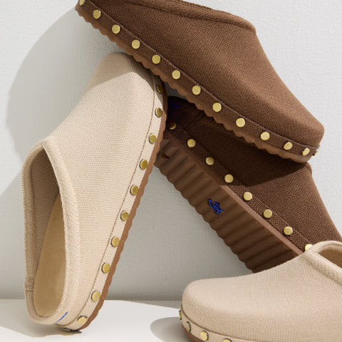 The Casual Clog in Studded Cinnamon | Rothy's | Rothy's