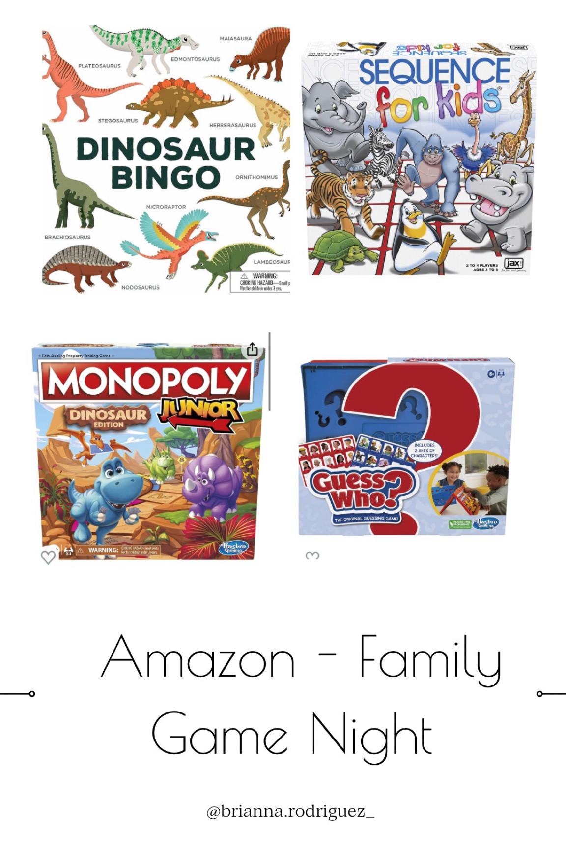 Some of our most played & most loved family games! Great for Kids 7 and under!