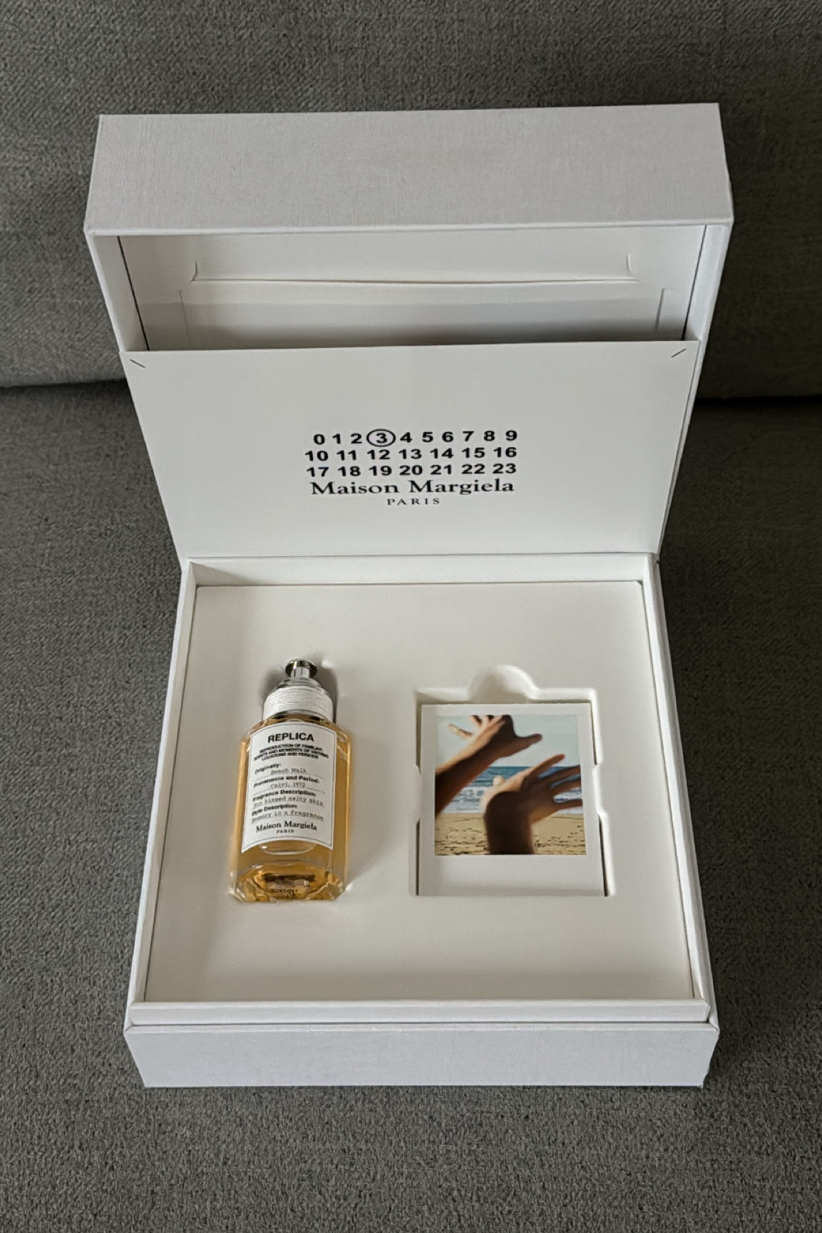 Perfect summer perfume 

Think powdery flower w/ 
a pinch of lemon

Notes: Bergamot, Pink Pepper, Ylang-Ylang, Coconut Milk, Musk, Cedar

Maison margiela is a French luxury fashion house and Replica is their perfume line. 

Summer perfume, Maison margiela perfume, replica perfume, summer walk perfume 

#LTKSwim #LTKBeauty