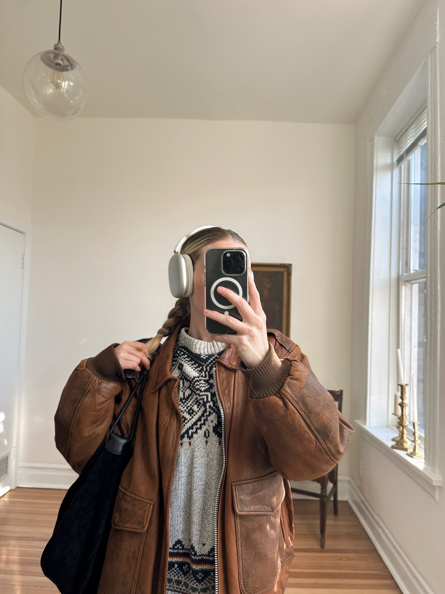 brown leather bomber jacket, casual style, winter style

#LTKGiftGuide #LTKHoliday #LTKFindsUnder100