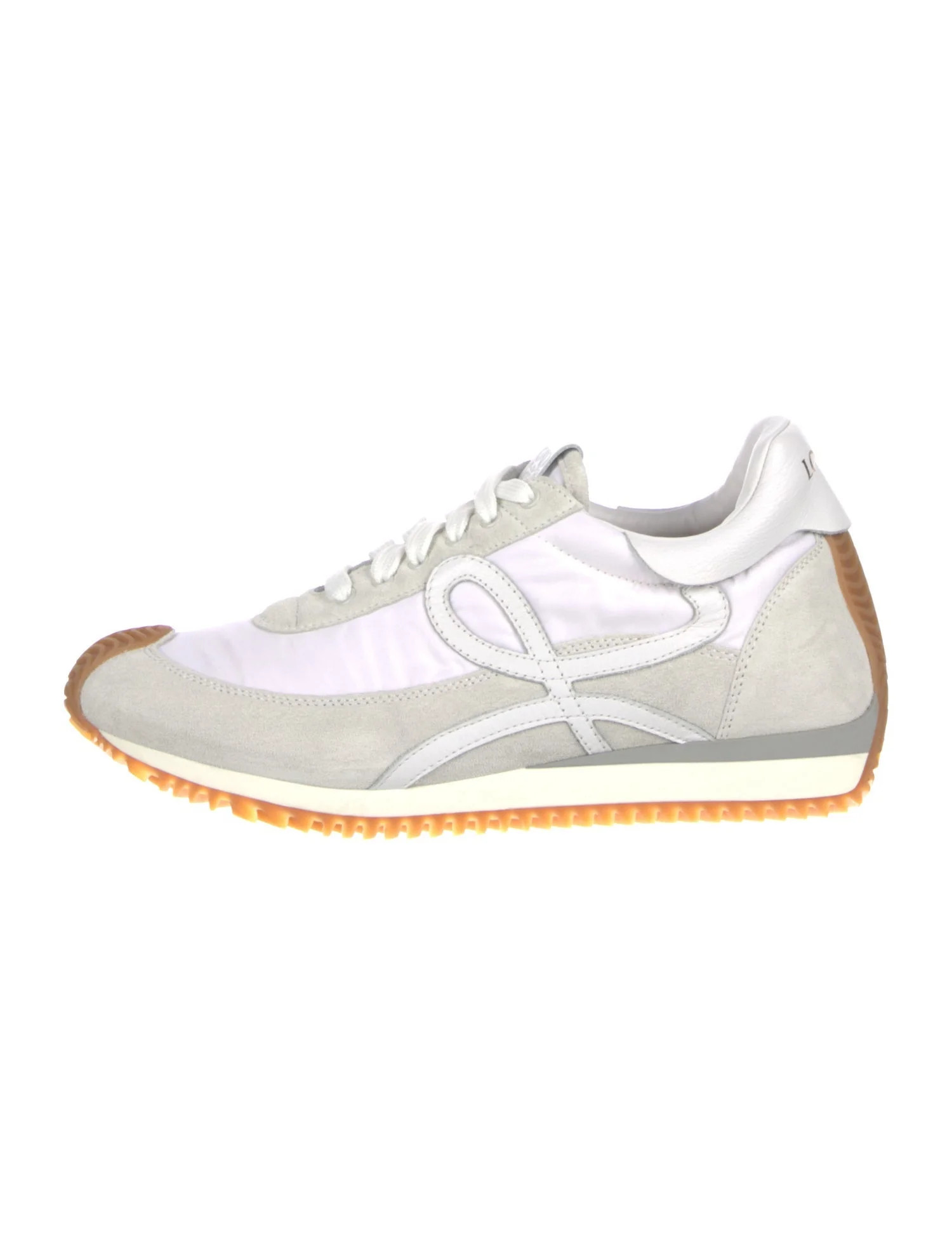 Loewe Suede Colorblock Pattern Sneakers - White Sneakers, Shoes - LOW101608 | The RealReal | The RealReal
