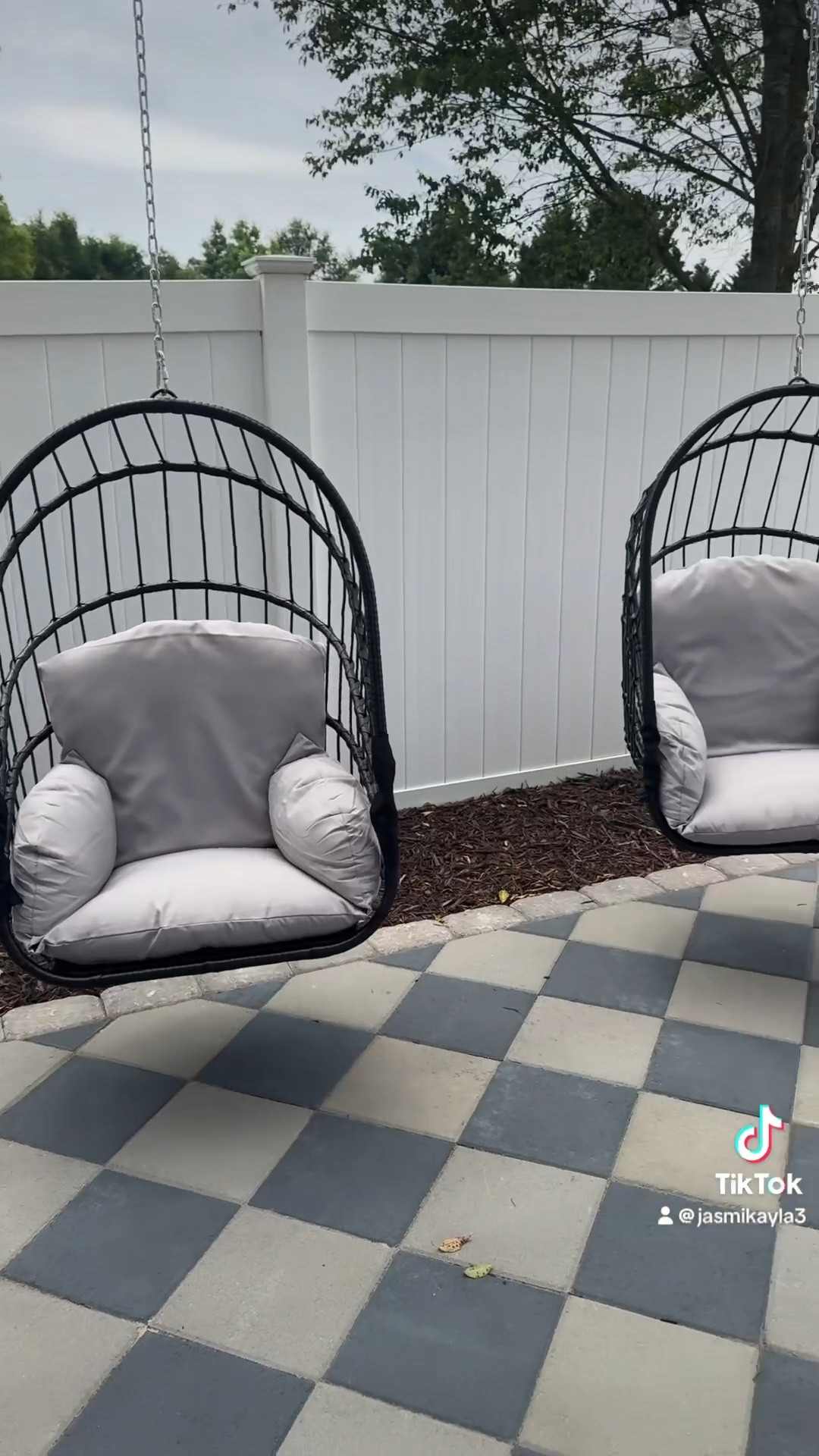 Egg Chairs with Chain, Hanging Plate and Cushions Included #eggchair #ourdoorliving #home #outdoorfurniture #furnituree

#LTKSummerEdit #LTKHome #LTKSeasonal