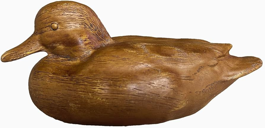 Duck Statue Home Decor Knick Knacks Duck Sculpture Hand Carved Shelf Decor for Home, Office Desk ... | Amazon (US)