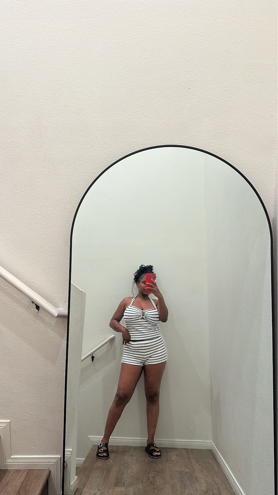2 piece set from Amazon for vacation I'm
Wearing a large