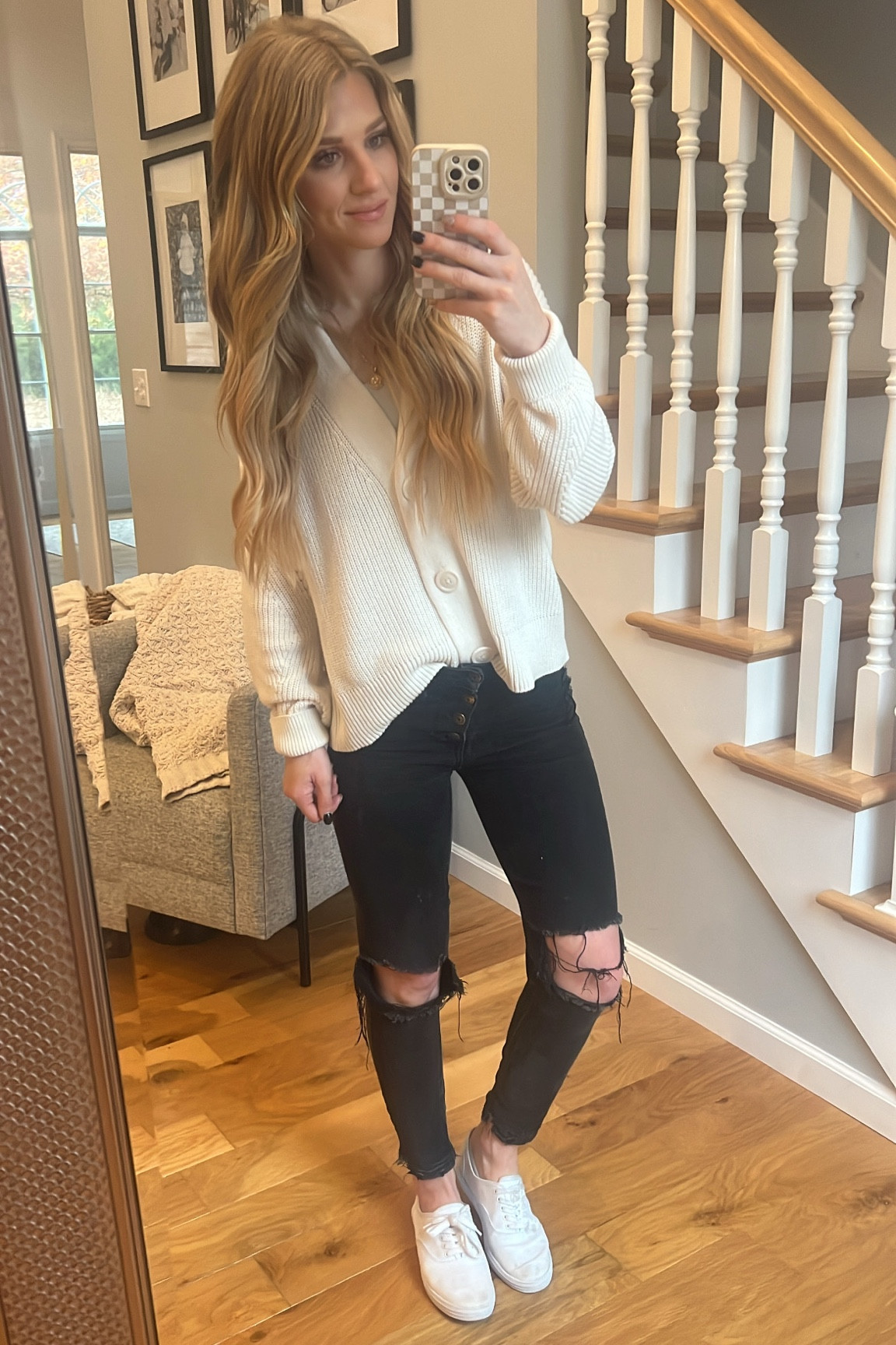 Cropped Sweater. Fall Outfit. 

#LTKFindsUnder50 #LTKHoliday #LTKSeasonal