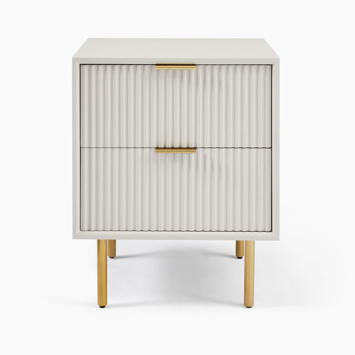 Quinn Closed 2-Drawer Nightstand (21”) | West Elm (US)