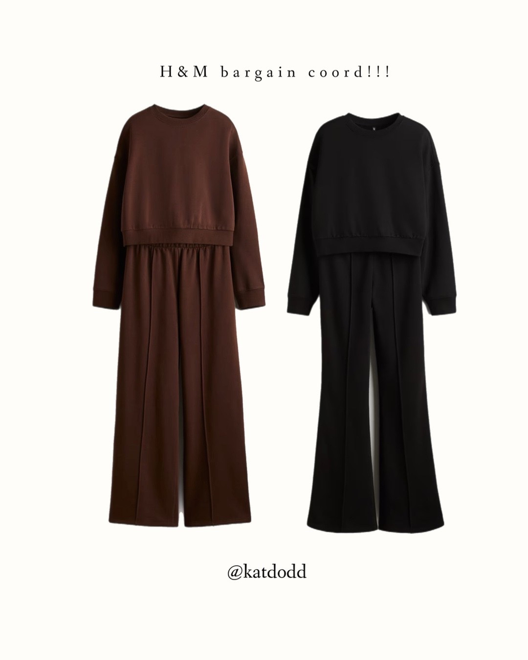 OMG £21 for a two piece sweatsuit and they look amazing!!! 🤍🤍🤍 H&M!


H&M members sale sweatsuit chocolate brown black outfit winter autumn styling bargain tracksuit coord 

#LTKsale #LTKuk #LTKautumn