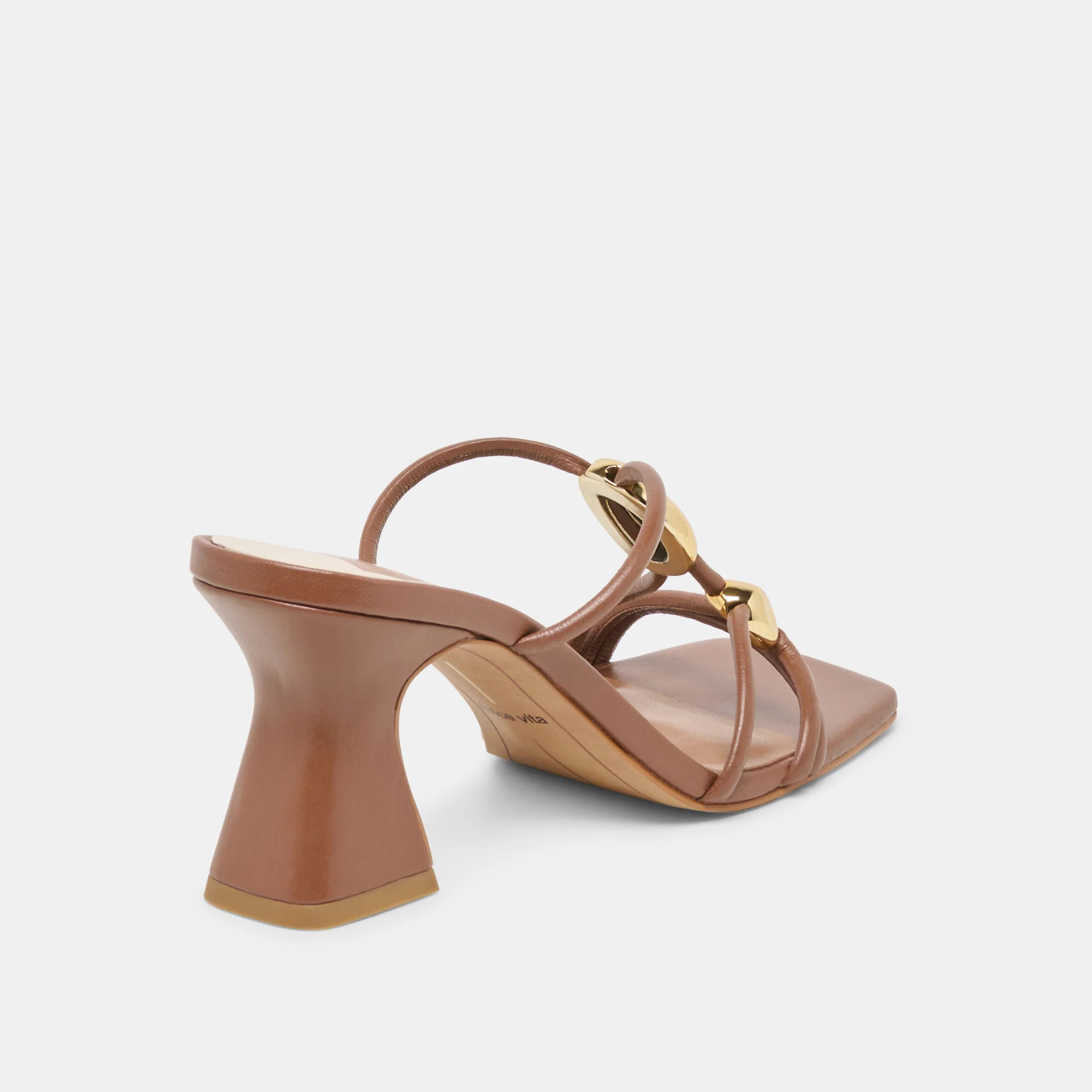 Alayna Heels Cognac Leather | DolceVita.com