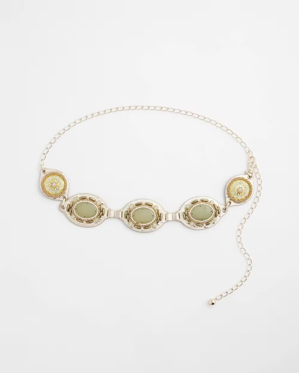 Gold Tone Stone Chain Belt | Chico's