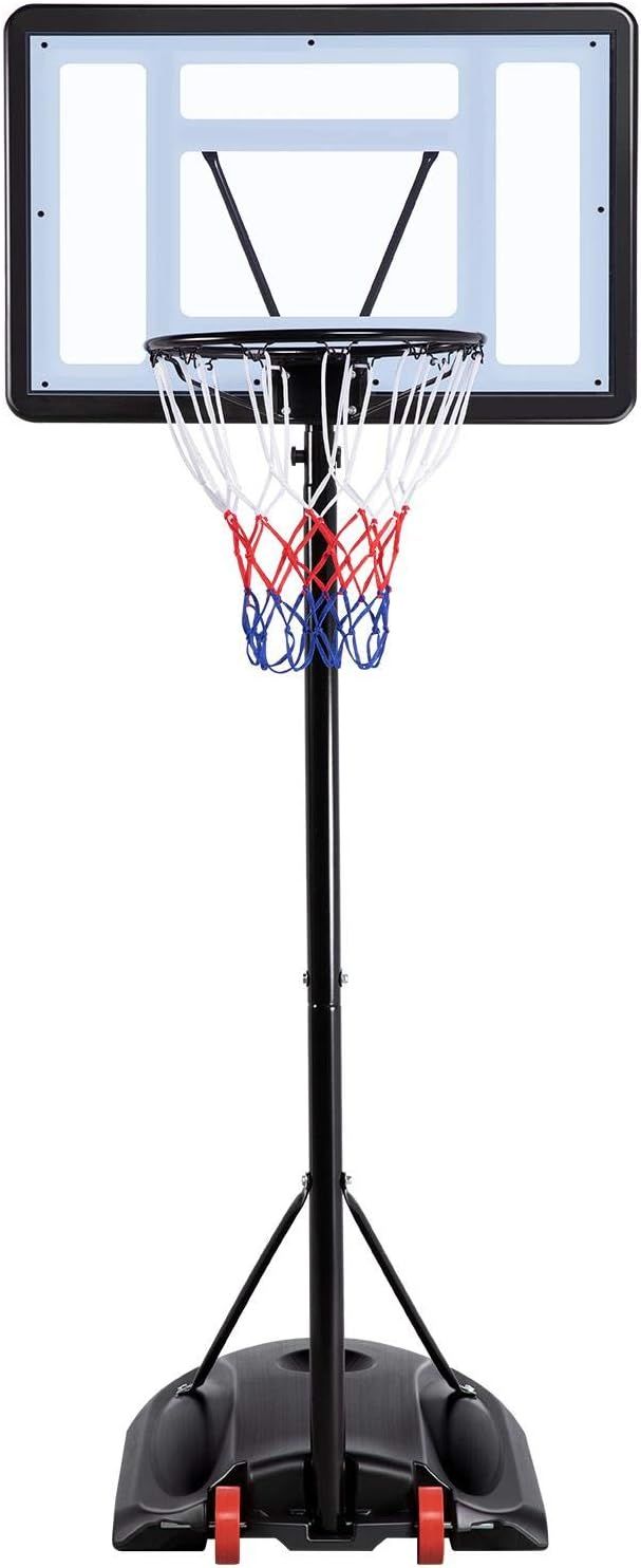 Yaheetech 7.2-9.2ft Basketball Hoop Backboard System Portable Removeable Basketball Hoop & Goals ... | Amazon (US)