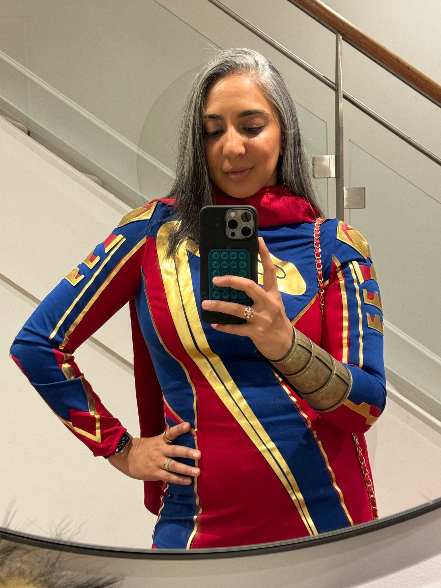 This Ms. Marvel costume is incredible (though I wish I sized up to a L)

#LTKHalloween #LTKSeasonal