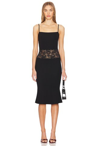 Medinilla Midi Dress in Black | Revolve Clothing (Global)