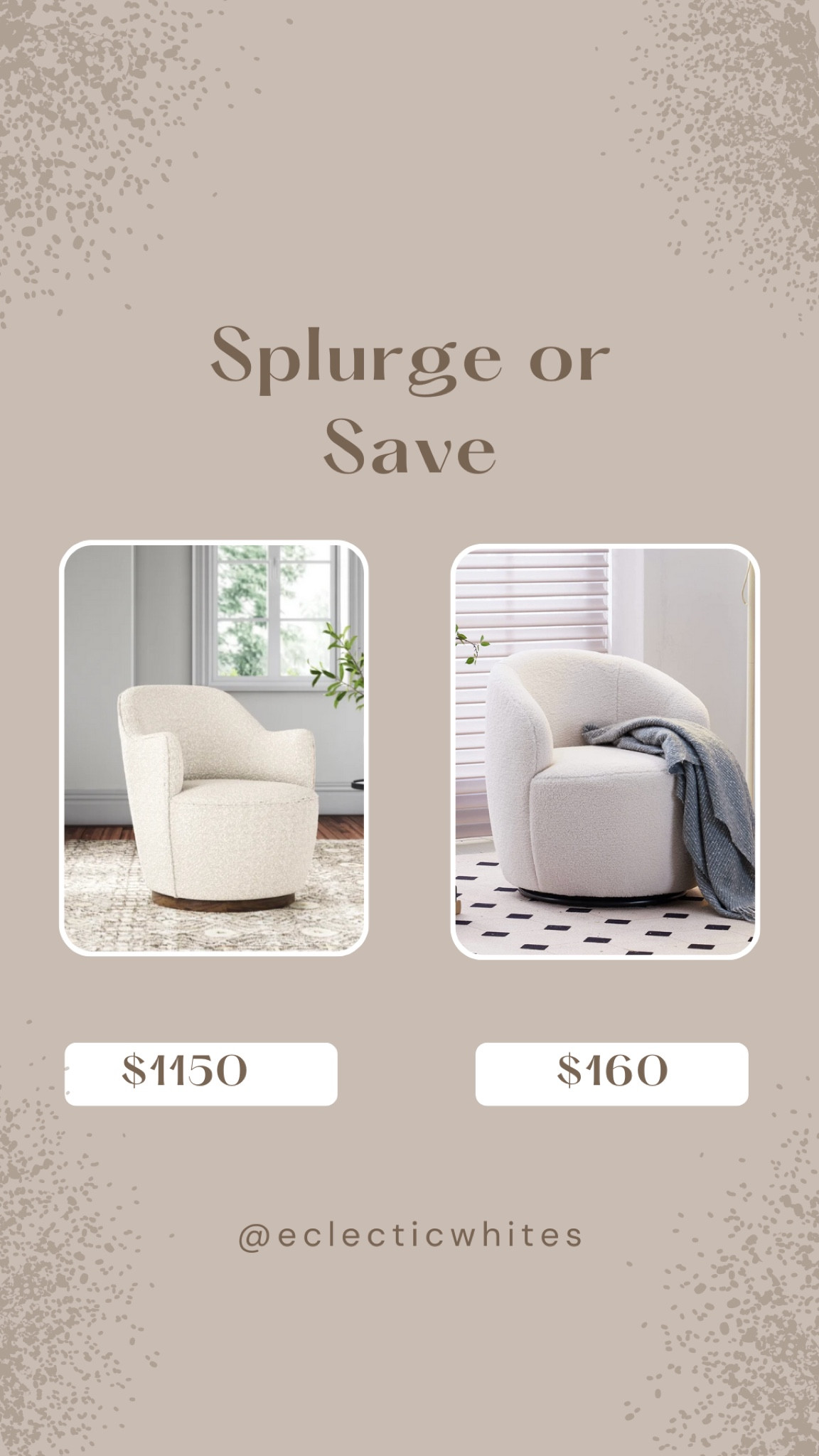 Eclectic Whites | Splurge or Save

#LTKstyletip #LTKhome #LTKHoliday