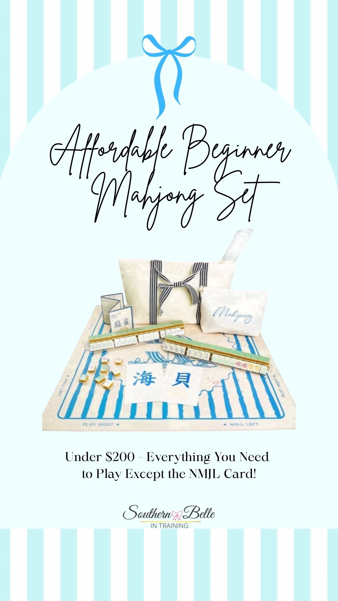 Mahjong Tiles || Mahjong Set || Affordable Mahjong || Coastal 

Complete mahjong set with everything you need for $150, amazing deal! This will sell out!

#LTKSaleAlert