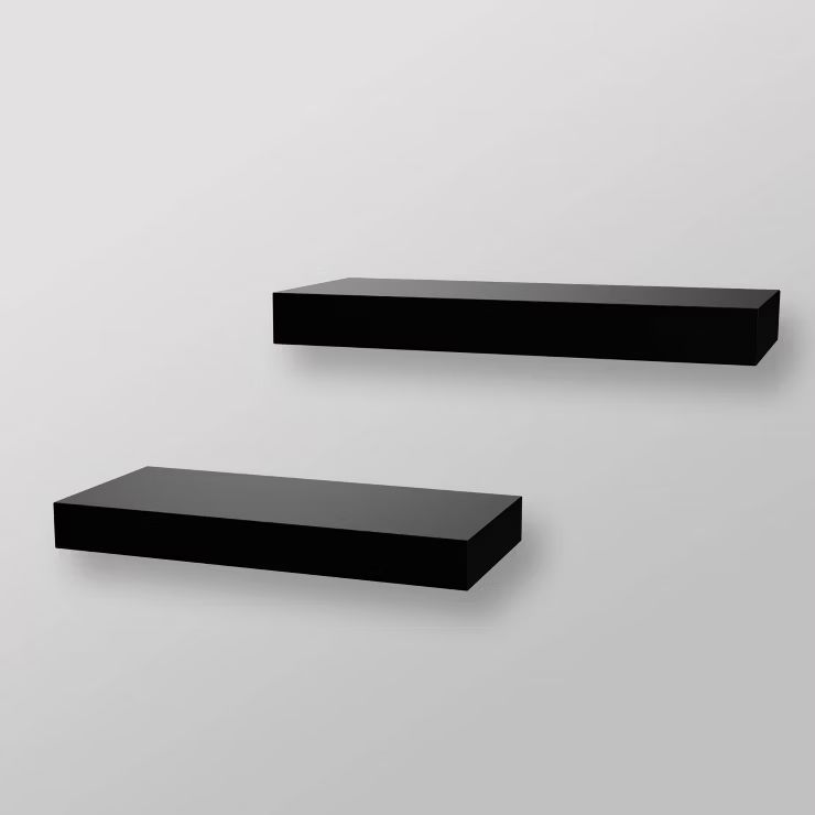 Set of 2 16" Wood Ledge Wall Shelf - Threshold™ | Target