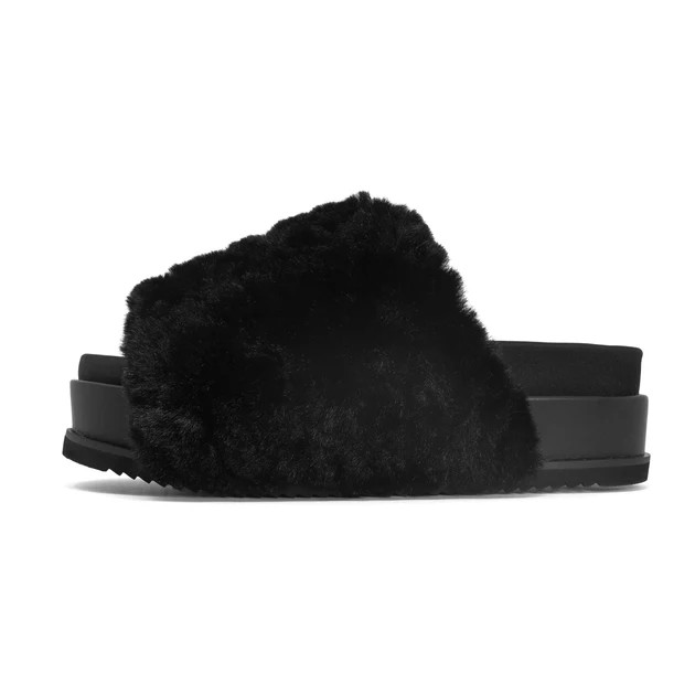 ROAM CLOUD STACK BLACK  FAUX SHEARLING | ROAM