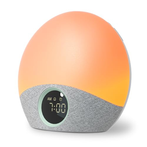Momcozy Sunrise Alarm Clock Wake Up Light Baby Sound Machine, Adult White Noise Machine with Dimmable Night Light, 30 Soothing Sleep Sounds 7 Colors, Alarm Clock for Heavy Sleepers, Bedroom | Amazon (US)
