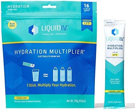 Liquid I.V. Hydration Multiplier, Electrolyte Powder, Easy Open Packets, Supplement Drink Mix (Le... | Amazon (US)