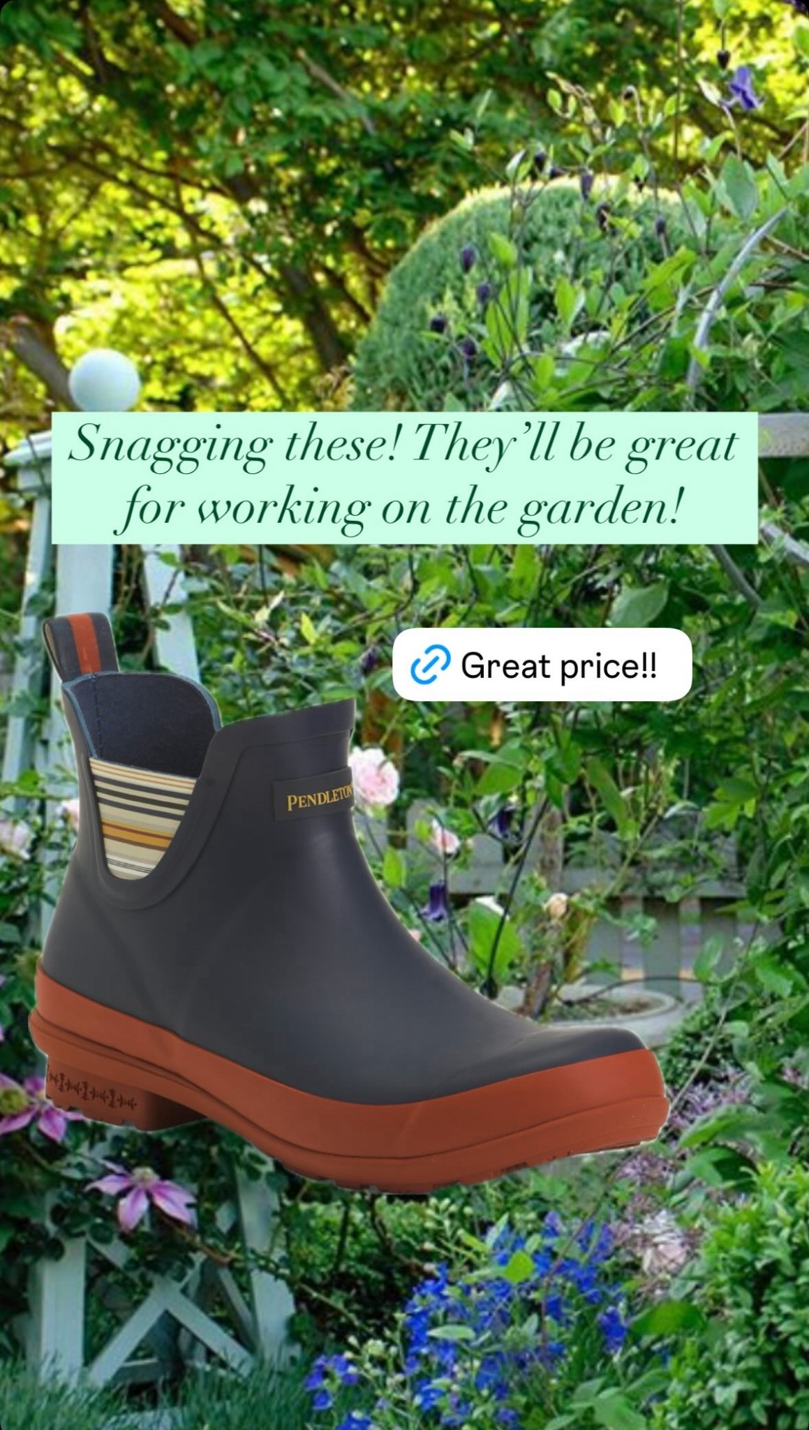 These #pendleton boot are perfect for gardening! 