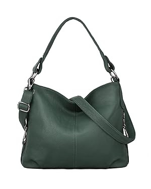 YALUXE Genuine Leather Shoulder Bags Stylish Hobo Handbags Purses Crossbody Bags for Women | Amazon (US)