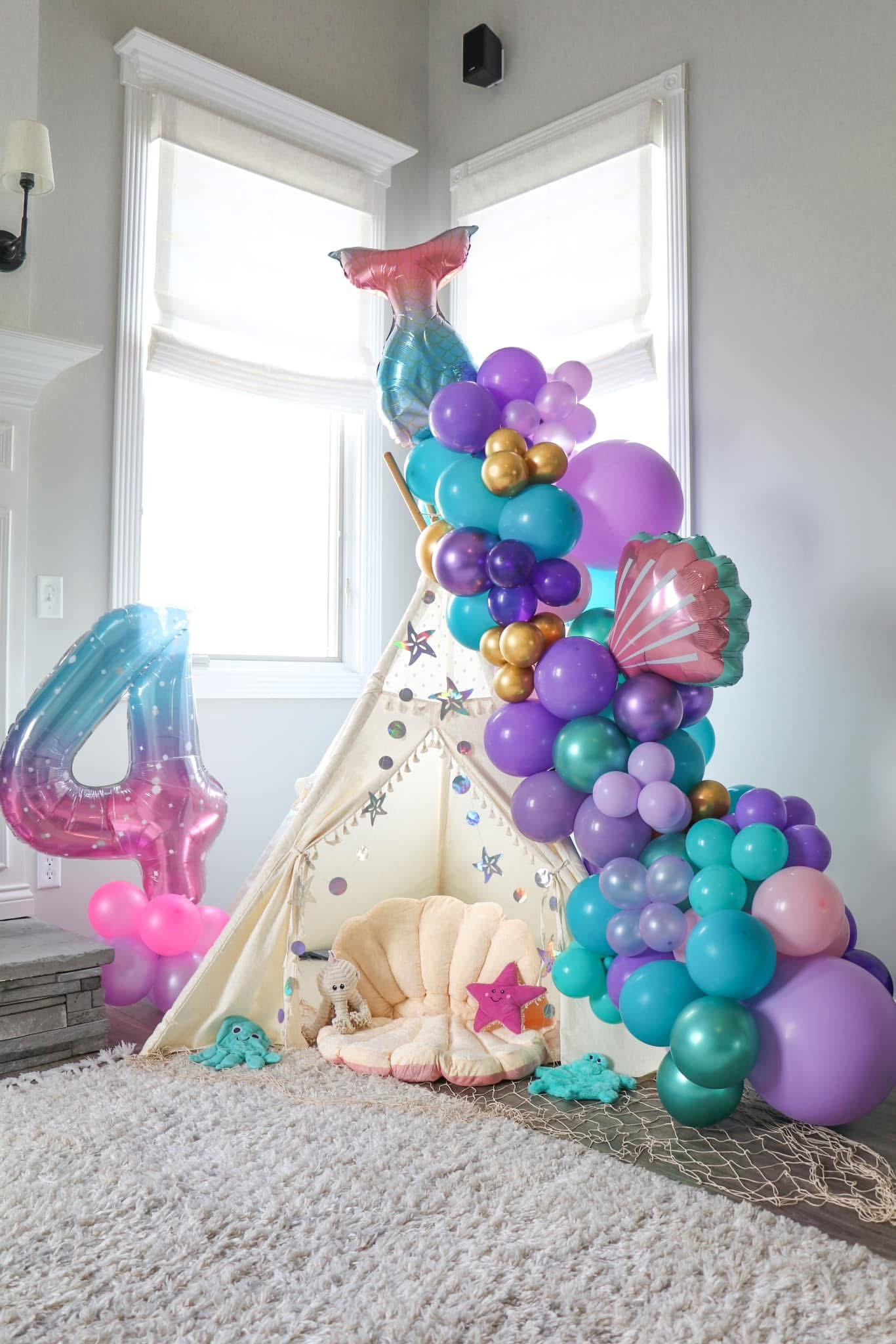 Mermaid dog birthday party set up! Or any mermaid photo set up. #dogbirthdag

#LTKParties #LTKFamily #LTKPets