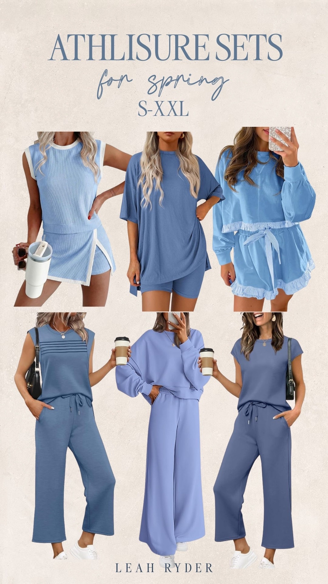 These spring athleisure sets are perfect for everyday wear, travel days, and casual errands. Each matching set features soft, breathable fabrics designed for comfort and easy movement. These lounge-to-street outfits are ideal for warm spring weather and transitional layering. A great option for women looking for stylish athleisure sets in inclusive sizing.


#LTKfitnessgoals #LTKTravel #LTKPlusSize