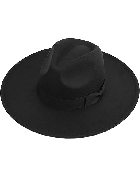 LIDHAY Big Wide Brim Fedora Hats for Women Men Western Suede Hat Large Felt Panama Hat Rancher Ha... | Amazon (US)