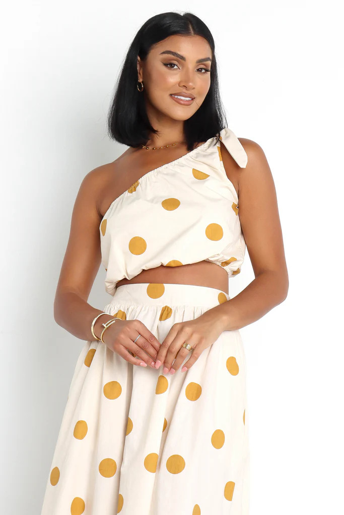 Phillipa Top - Beige Spot | Petal & Pup (US)