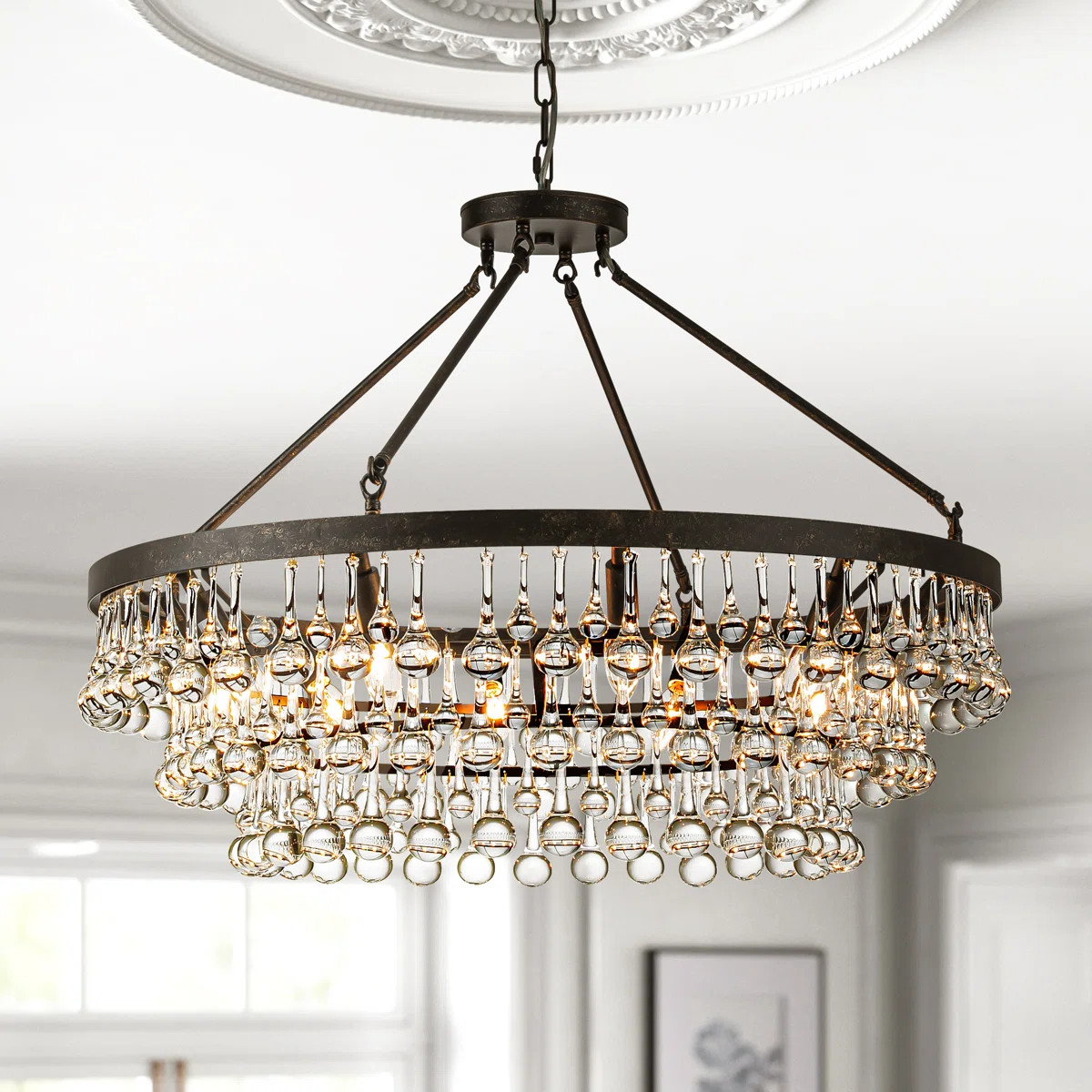 Alissya 10 - Light Dimmable Tiered Chandelier | Wayfair North America