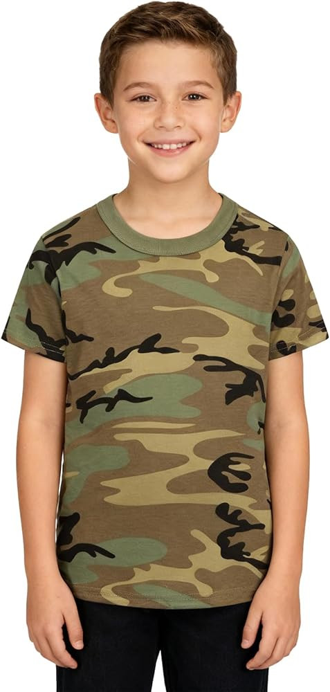 Kids Camo T-Shirt, Lightweight and Breathable Summer Camo T-Shirt for Outdoor Play, Adventure and... | Amazon (US)