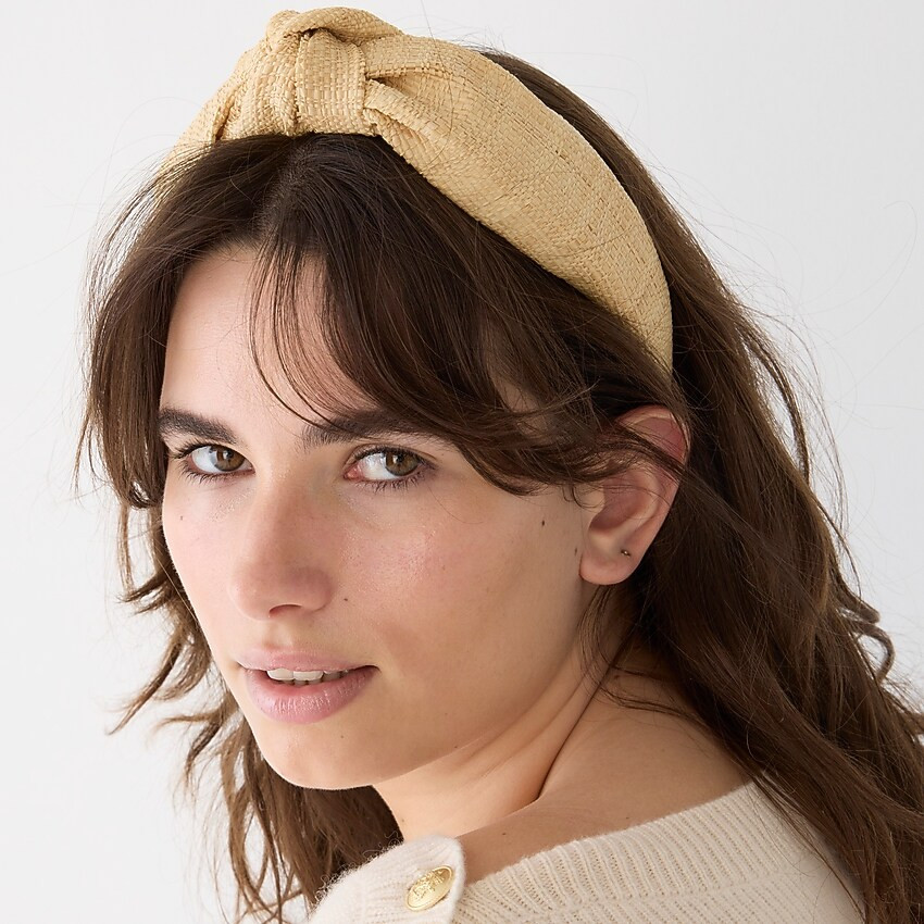 Knot headband in raffia | J. Crew US