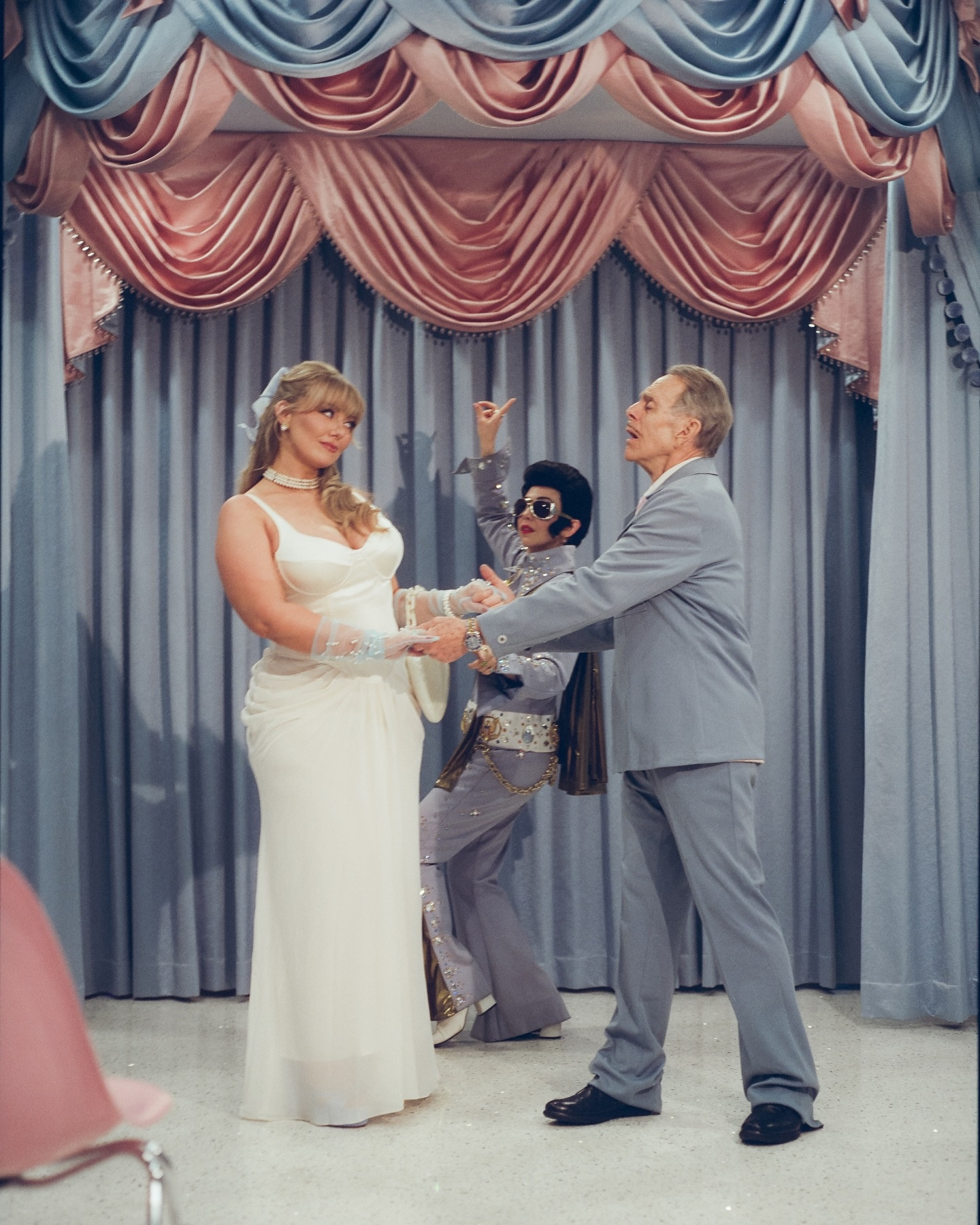 DAY SIX- “SHOTGUN WEDDING”

They’re married… AGAIN! Glen and Charlotte may have gotten divorced last year…. and no she is not signing a prenup this time! Less than three months passed… and they couldn’t stay away from each other. Just watch out for Lady Elvis…. Charlotte was eyeing her during the entire ceremony! 

Creative/Styling/Starring Miranda Morris and Johnny Robbish 
Shot at @surethingchapel 
Shot by @escaperealife 
Assisted by @robyntalks and @oliviaborch

Valentine’s Day, white dress, wedding dress, bridal, bride, formal dress 

#LTKWedding #LTKStyleTip